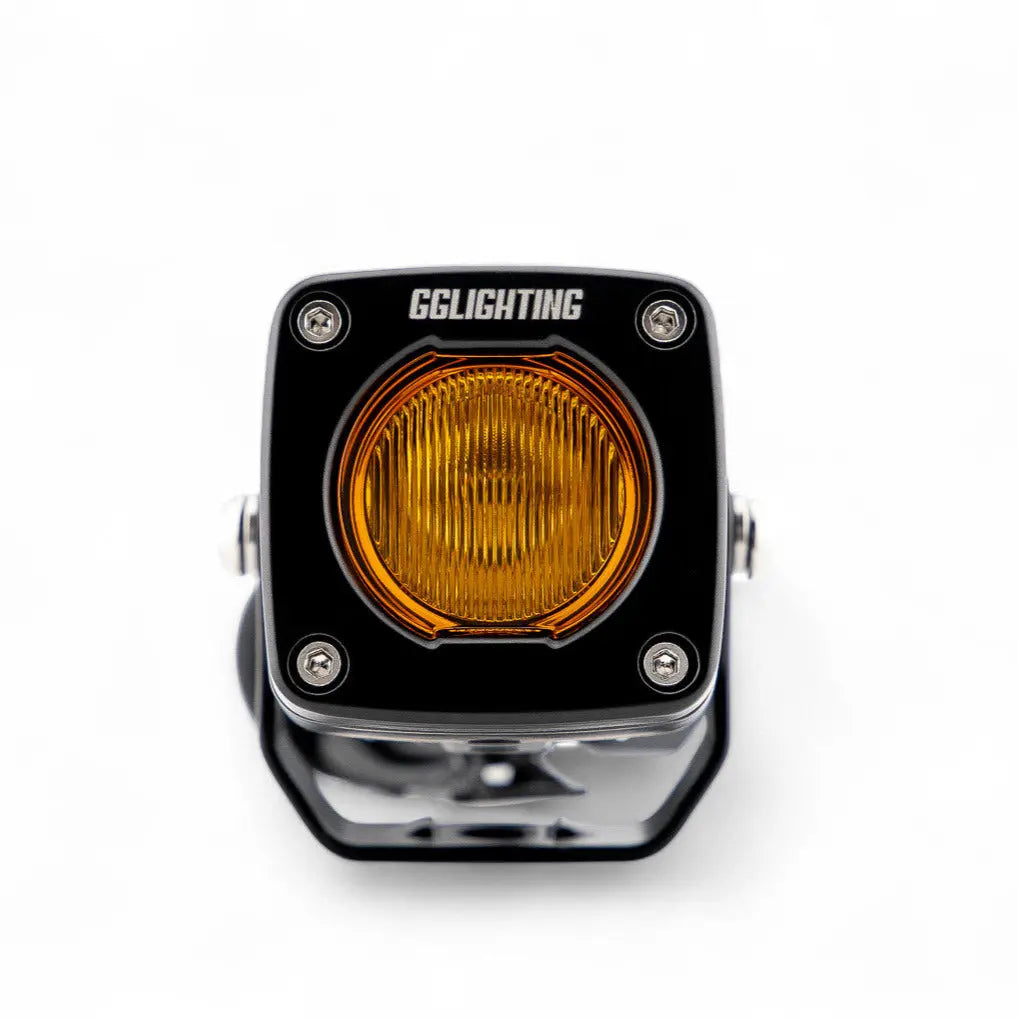 GP5 Single LED Pod Light Amber + Free Clear Lens - safesled