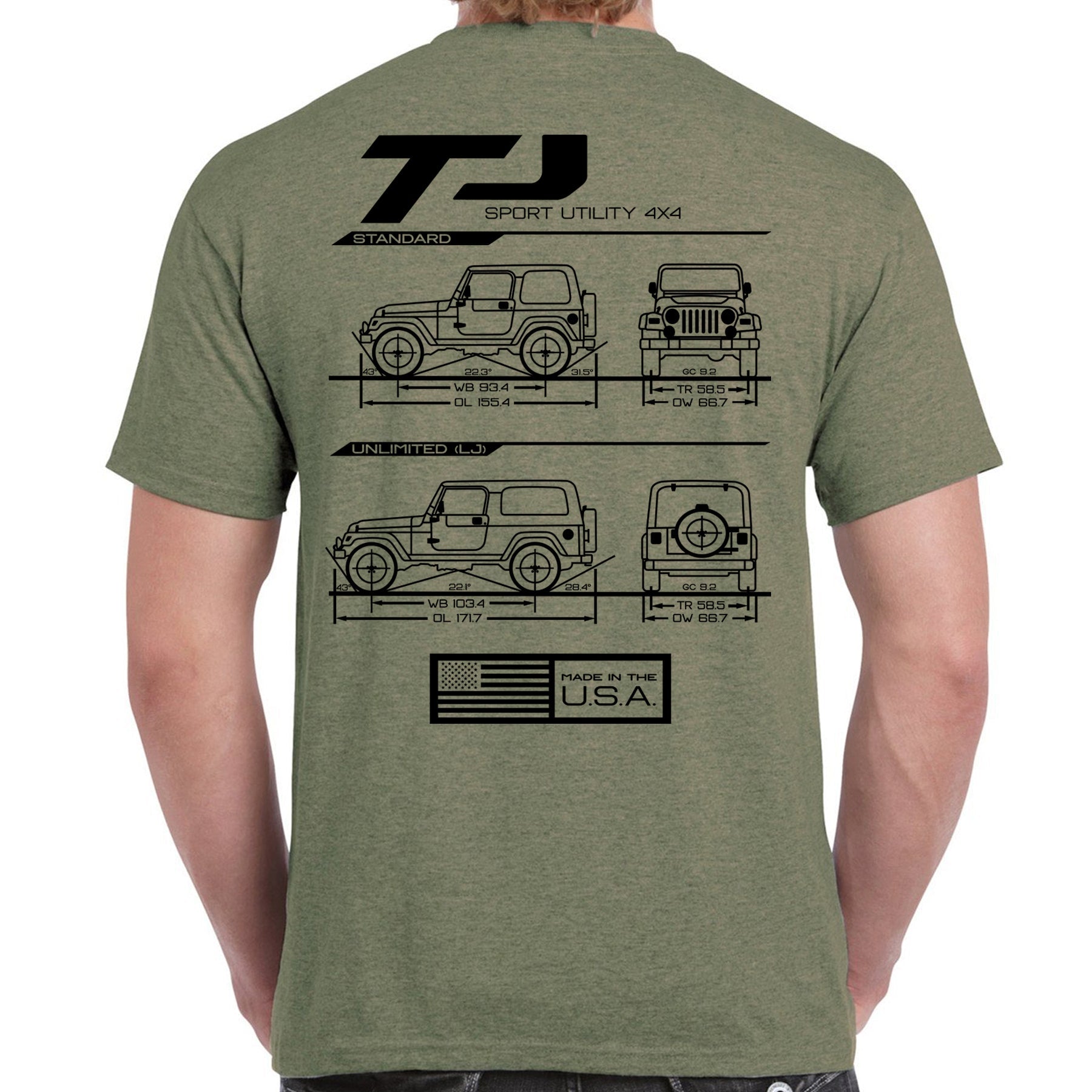 TJ/LJ Blueprint T-Shirt