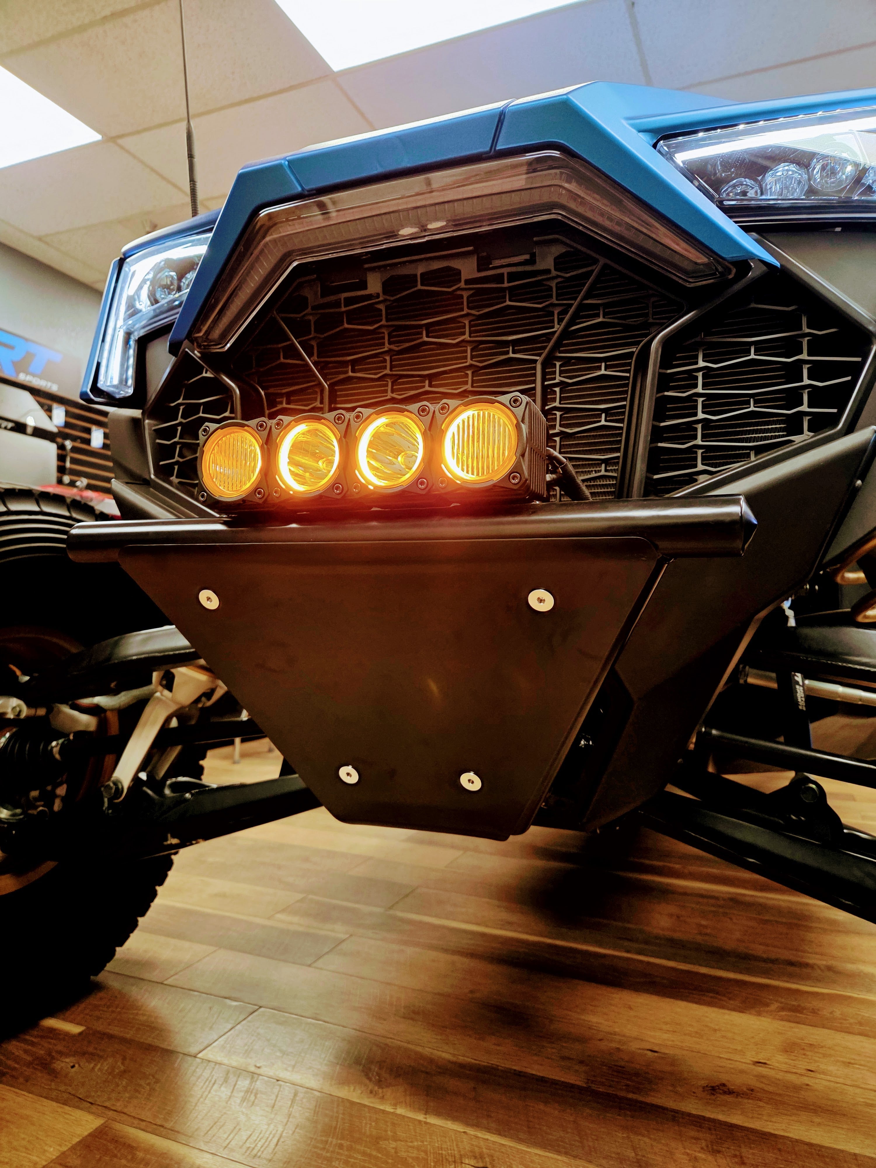 UTV Speed Polaris Pro R Flat Top Front Bumper
