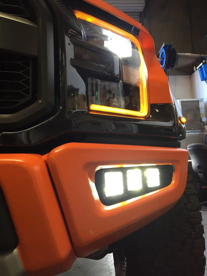 2017-2020 Ford Raptor Triple Pod Fog Light Mount GGLighting