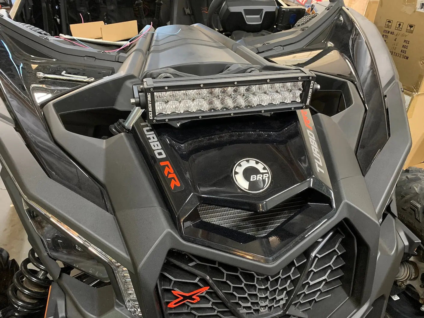 Can-Am X3 Universal Shock Tower Bracket for LED Pods or LED Light Bar Made In USA - safesled