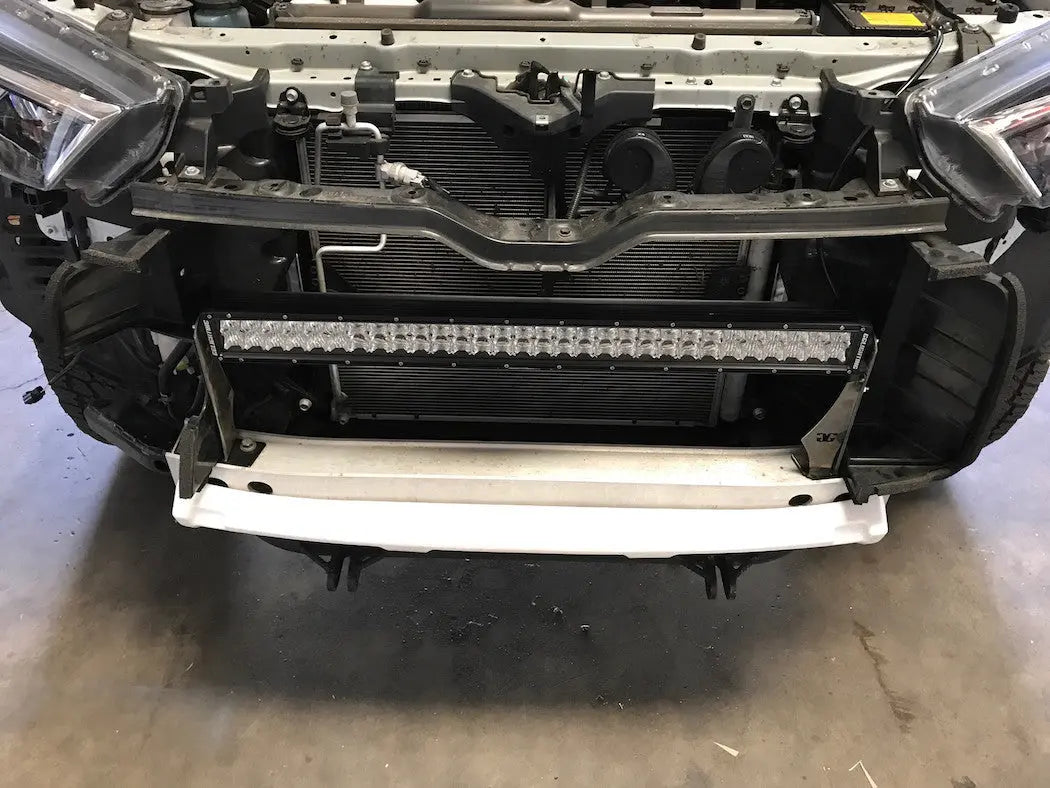 2009 + Toyota 4runner Behind The Grill 30" LED Bar Mounts - safesled