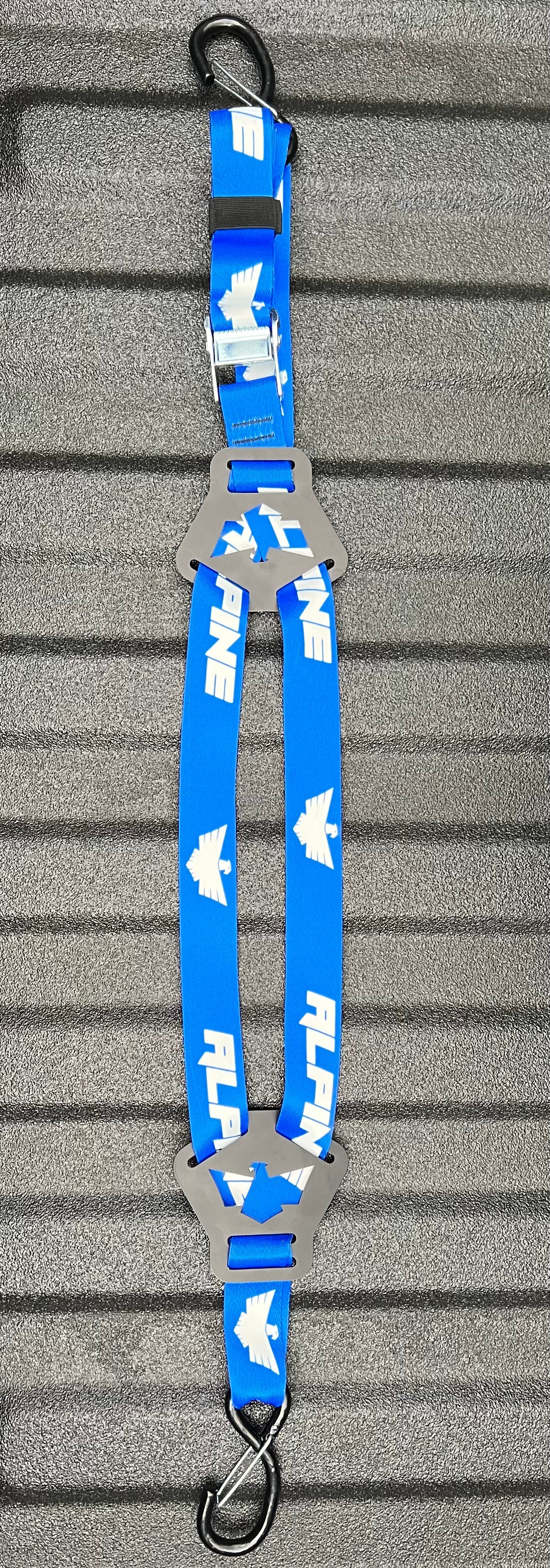 Dual Y Fuel Jug Strap-Blue Alpine Offroad