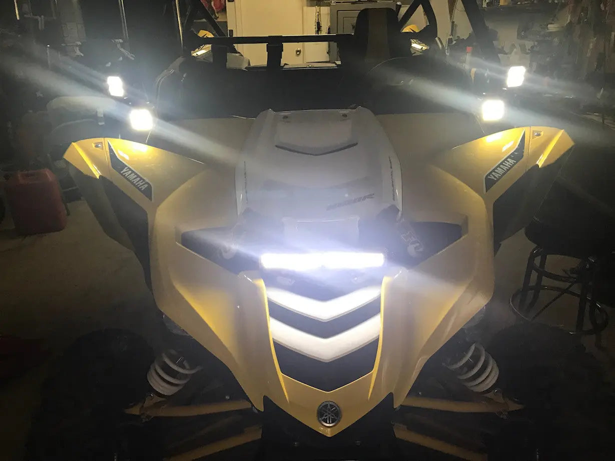 Yamaha YXZ 1000r 12" Single Row LED Bar Shock Mount GGLighting