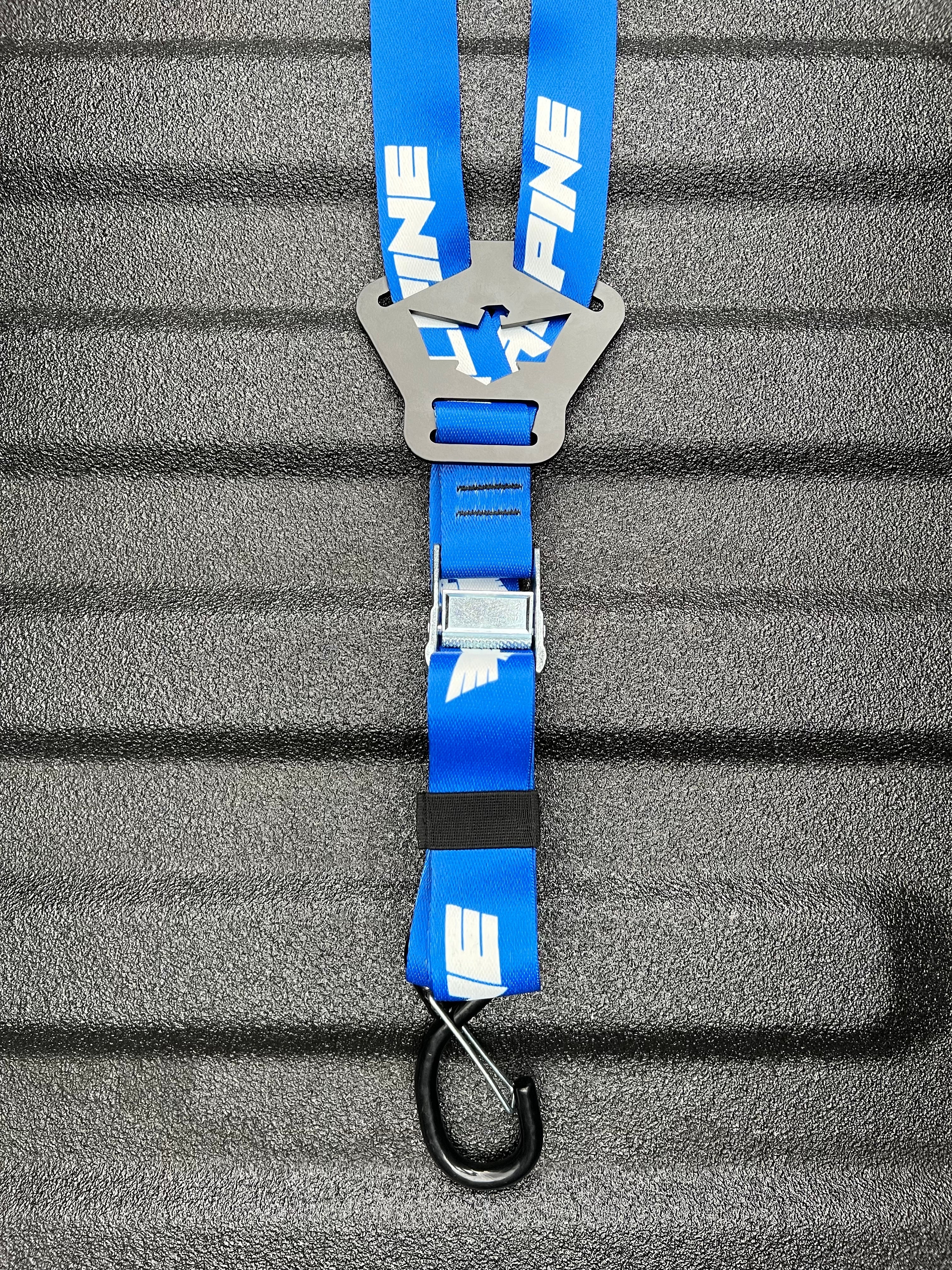 Dual Y Fuel Jug Strap-Blue Alpine Offroad