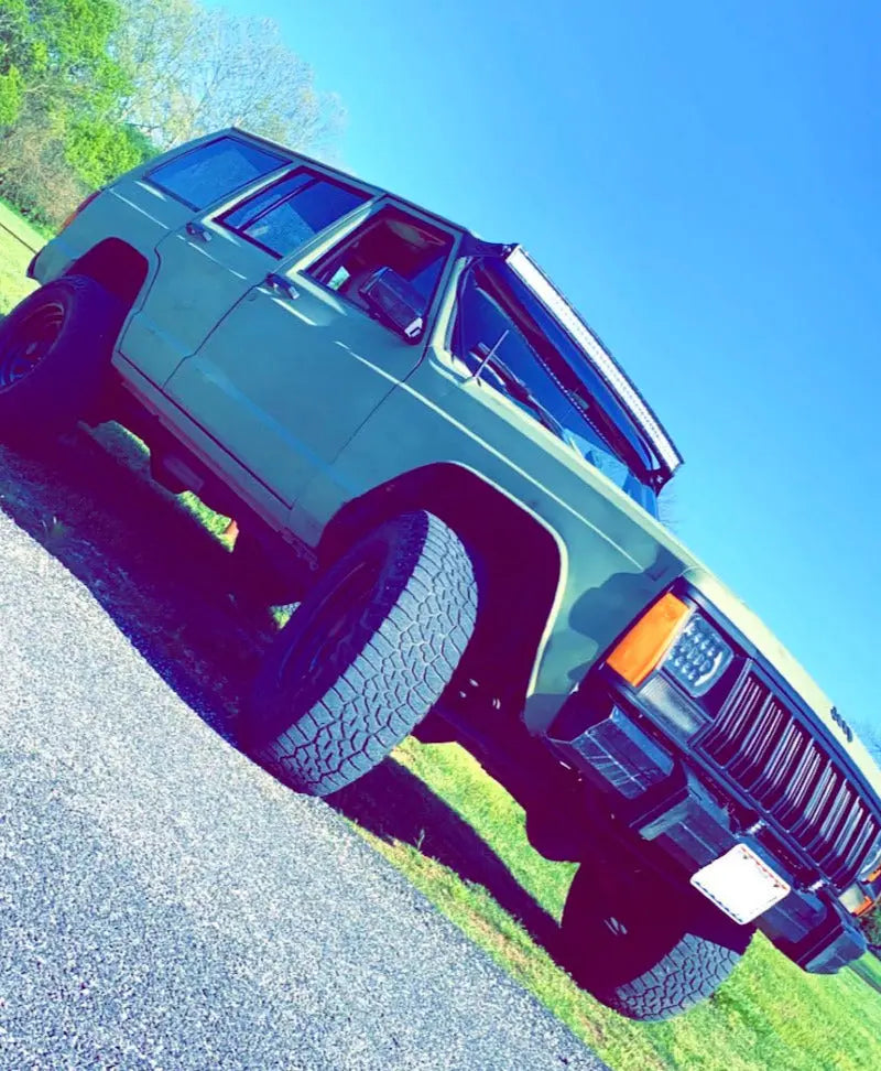 Jeep XJ Cherokee 50" Curved Roof Mounts - safesled