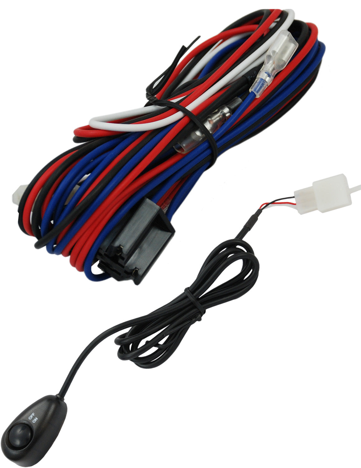 6" Round Black 100 Watt Halogen Off Road Lights with Covers and Harness