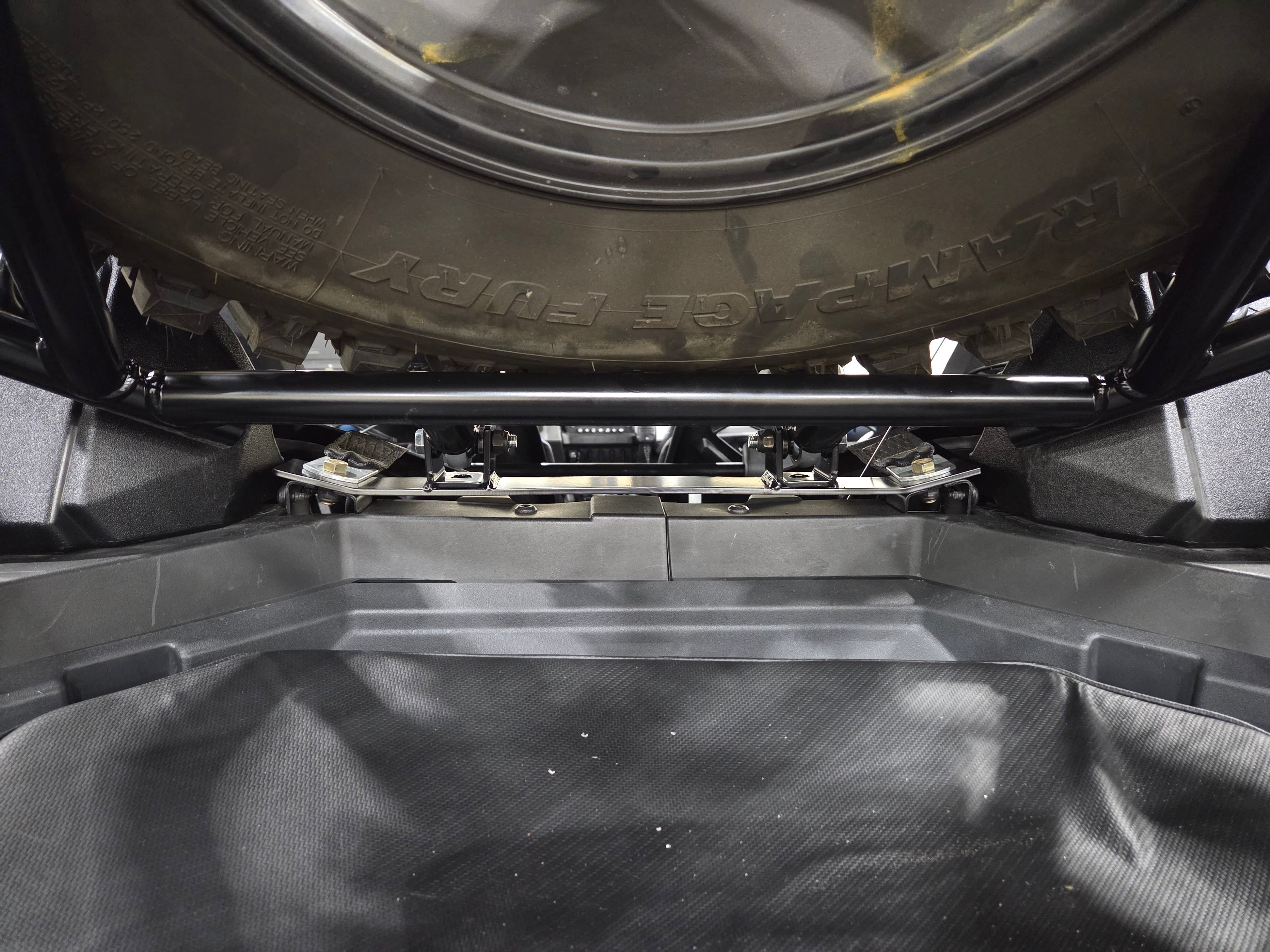 Tire Carrier with shocks for the Polaris Pro R by UTV Speed