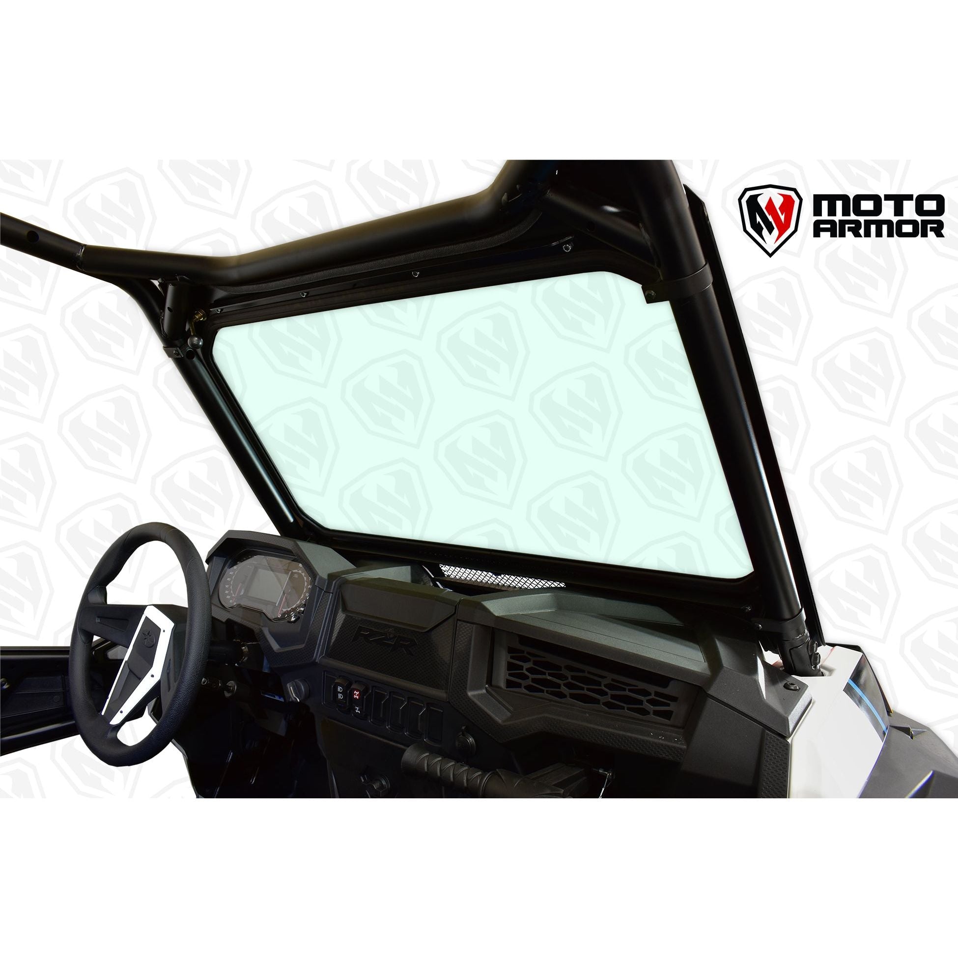 Moto Armor - 2018-2021 Polaris RZR TURBO S Model Full Glass Windshield