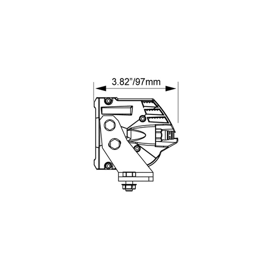 40" Shocker Dual Action LED Light Bar | Race Amber Elliptical