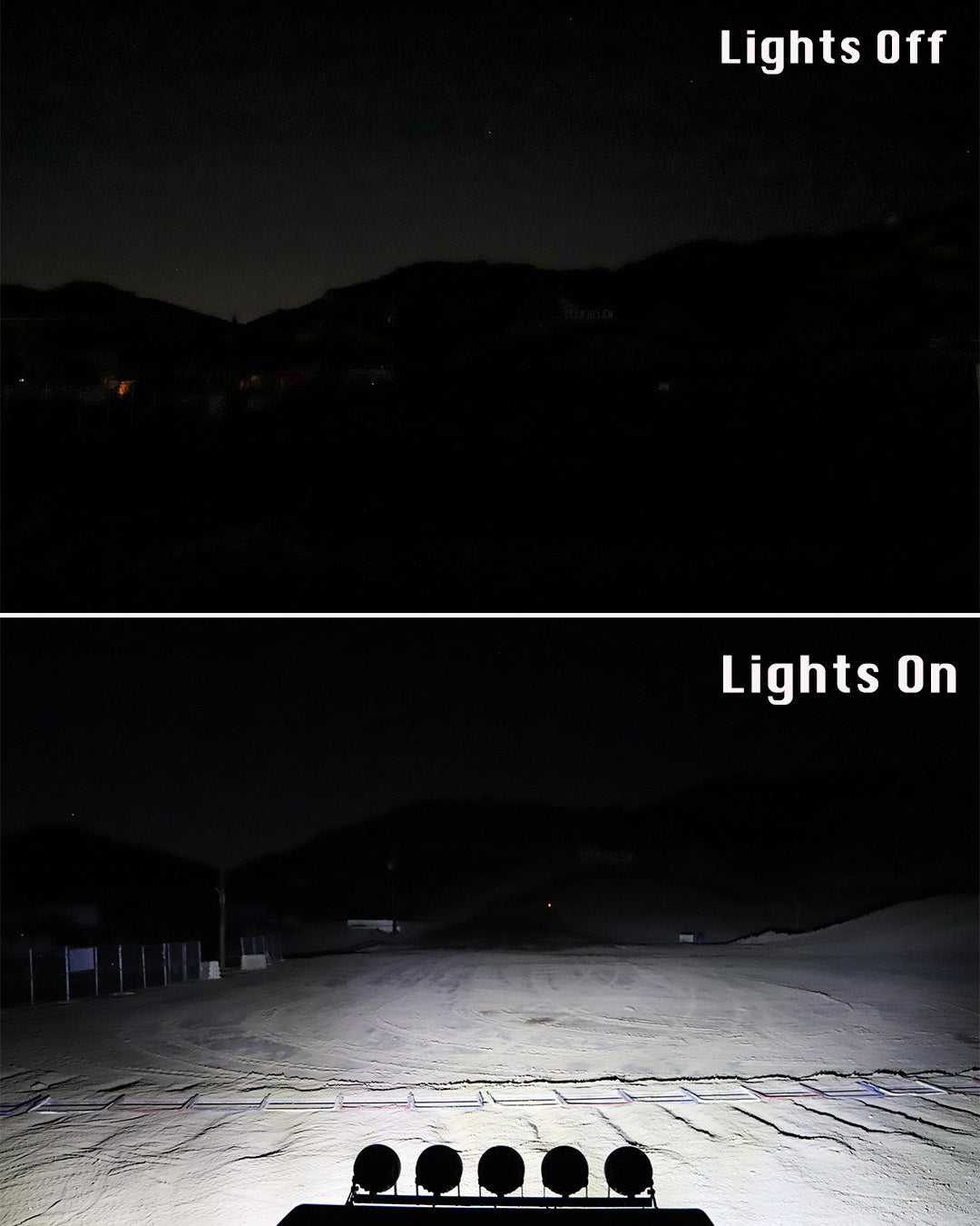 Off Road Side Mirror With Sidewinder LED Pod Lights