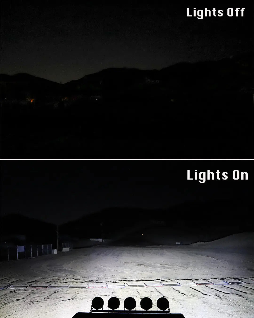 Off Road Side Mirror With Sidewinder LED Pod Lights - safesled