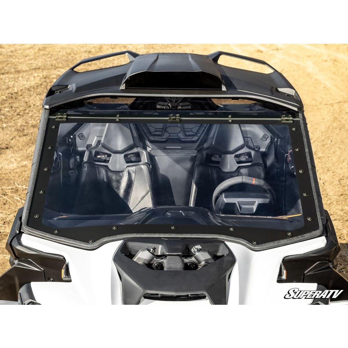 SuperATV 2024+ Can-Am Maverick R Maxdrive Power Flip Windshield