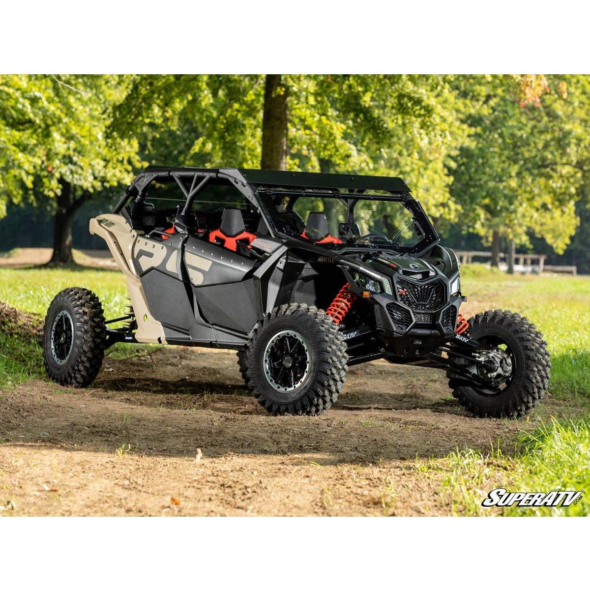 SuperATV 2017+ Can-Am Maverick X3 Maxdrive Power Flip Windshield