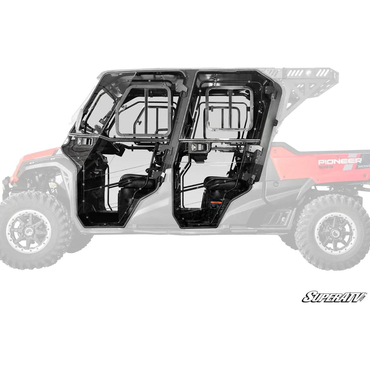 SuperATV 2023+ Honda Pioneer 1000-6 Convertible Cab Enclosure Doors