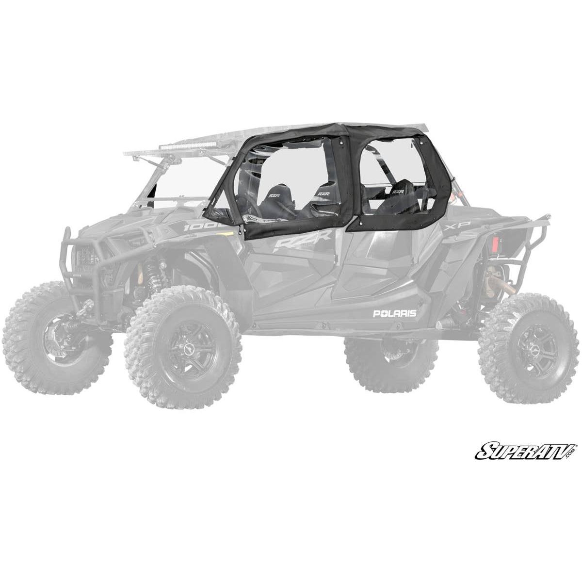 SuperATV - 2014-2023 Polaris RZR XP4 1000 Primal Soft Cab Enclosure Upper Doors