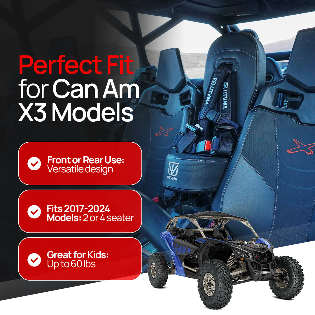 Maverick X3 and X3 Max Front/Rear Bump Seat (2017+)