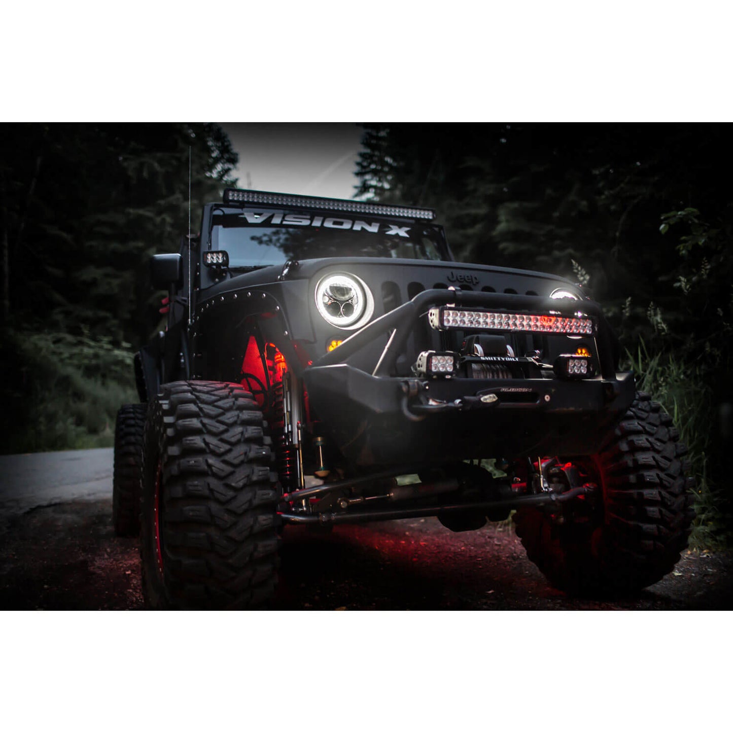 Single 7" Round VX Headlight (with Low-High-Halo)