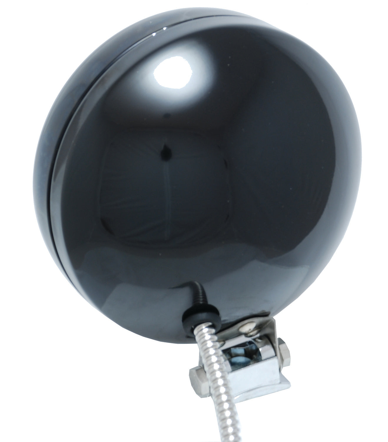 6" Round Black 100 Watt Halogen Off Road Lights with Covers and Harness