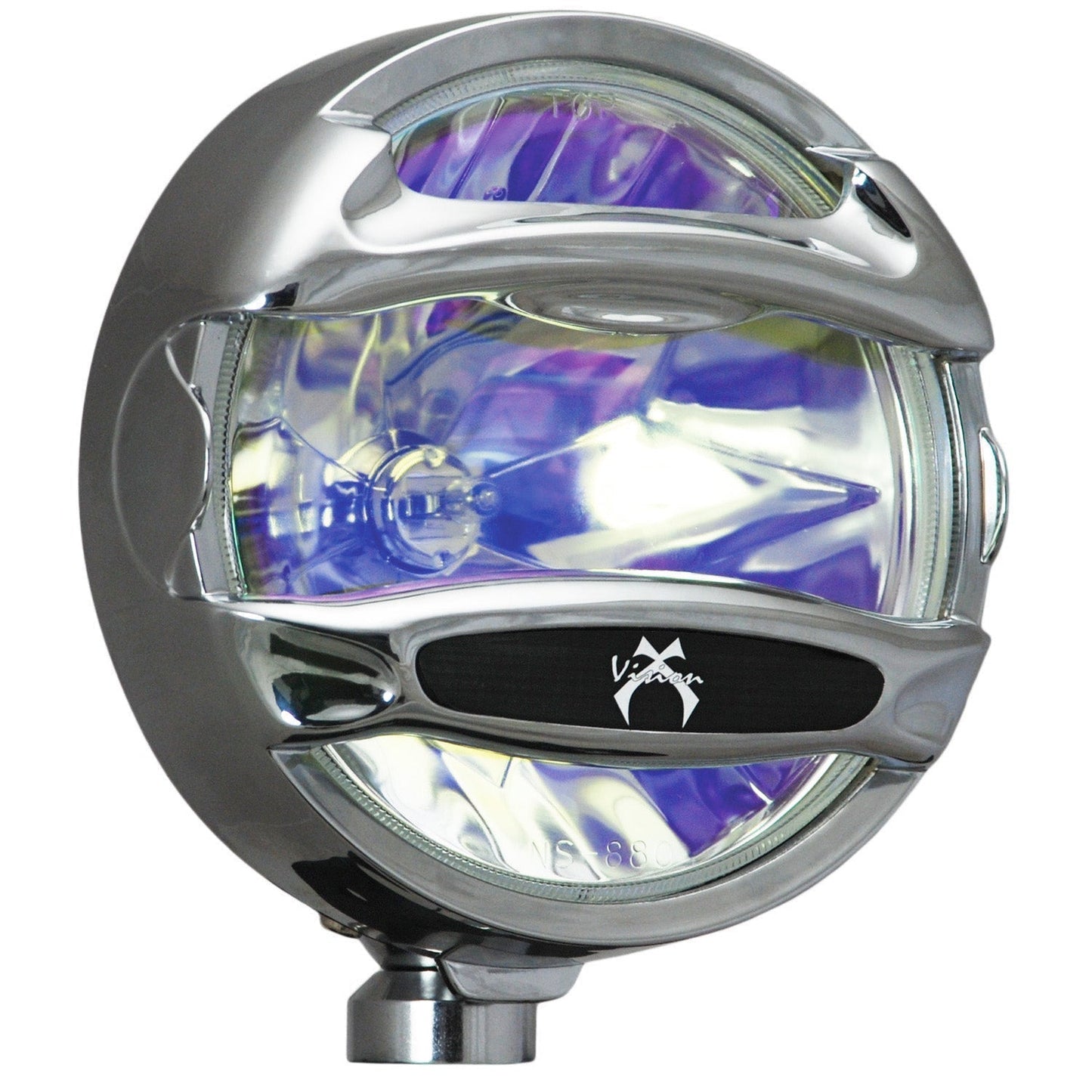 8" Chrome 100 Watt Halogen Spot Lamps with Rock Guards