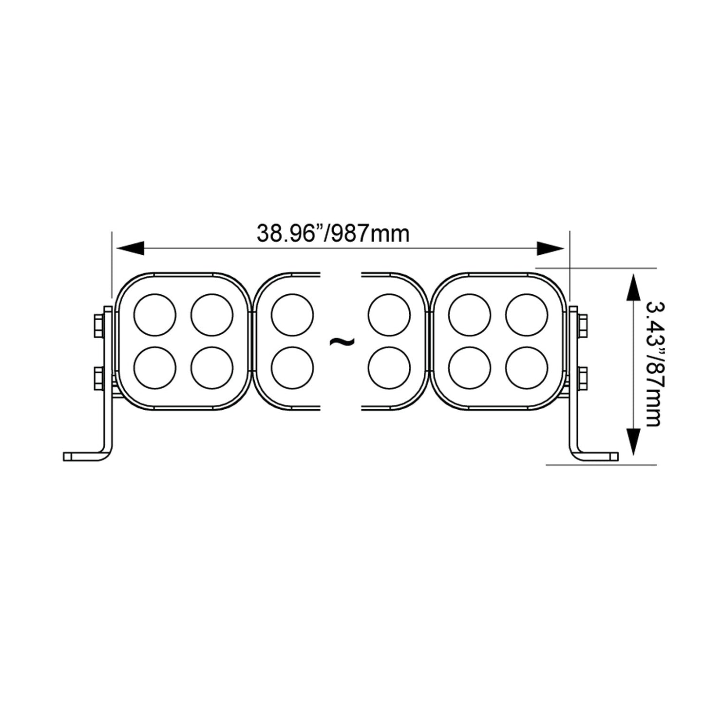 40" Unite Modular LED Light Bar - Preconfigured