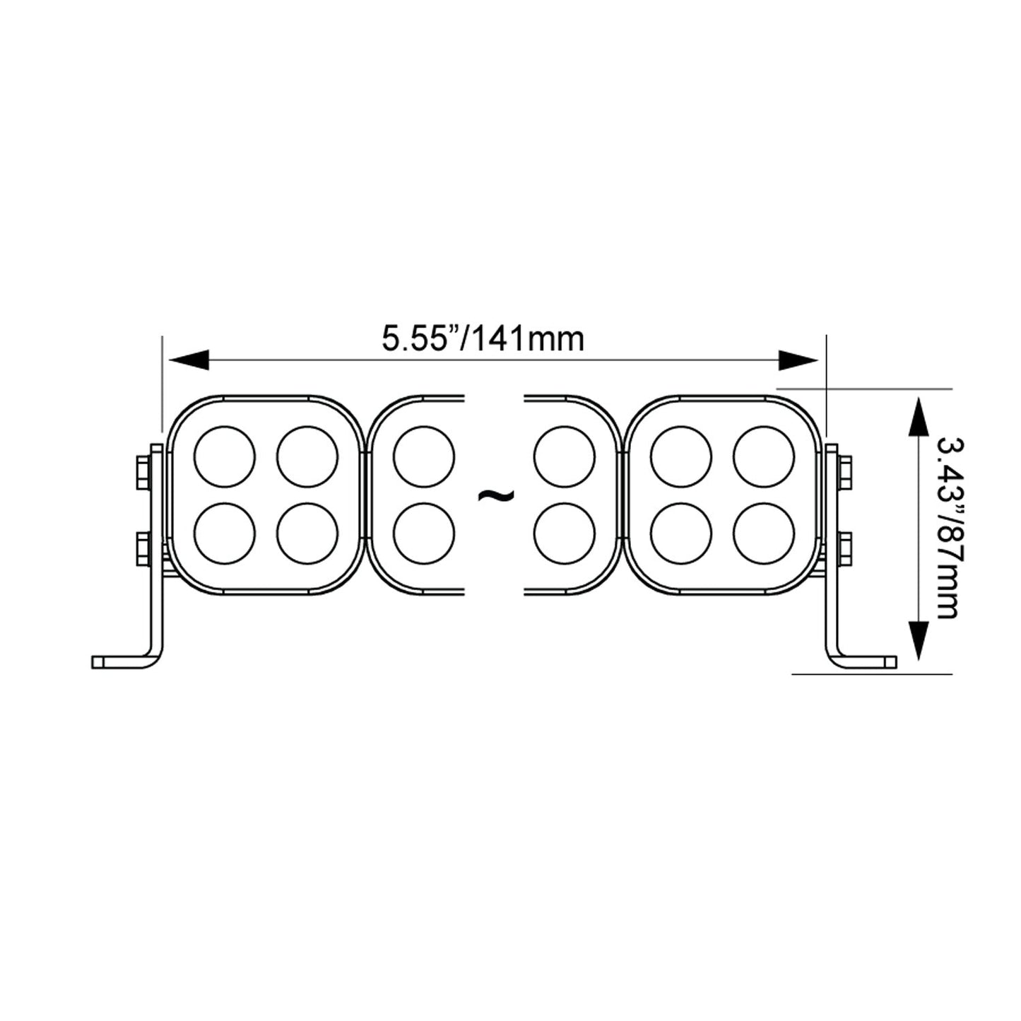 6" Unite Modular LED Light Bar - Preconfigured