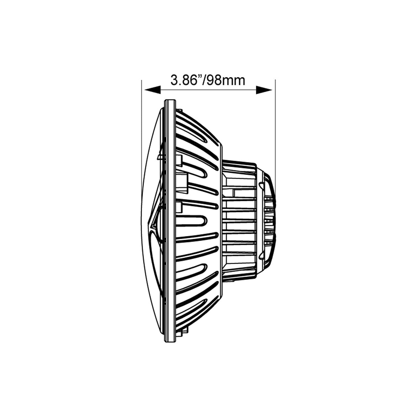 2007-2017 Jeep JK VX LED Headlight Kit - Chrome | White Halo
