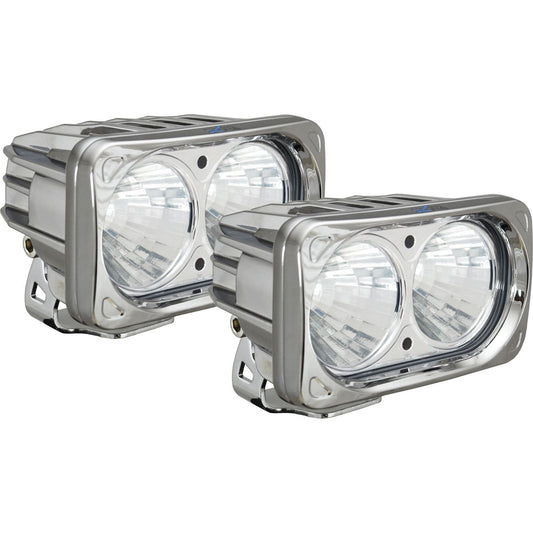 6? Chrome Optimus Dual 20° Beam LED Light Kit