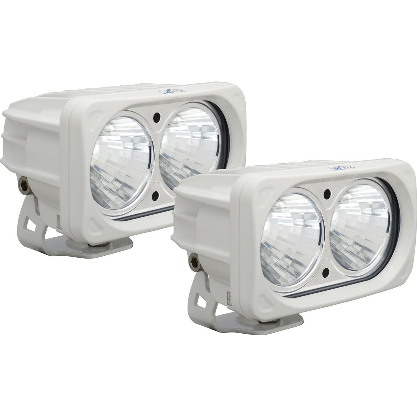 6? White Optimus Dual 20° Beam LED Light Kit