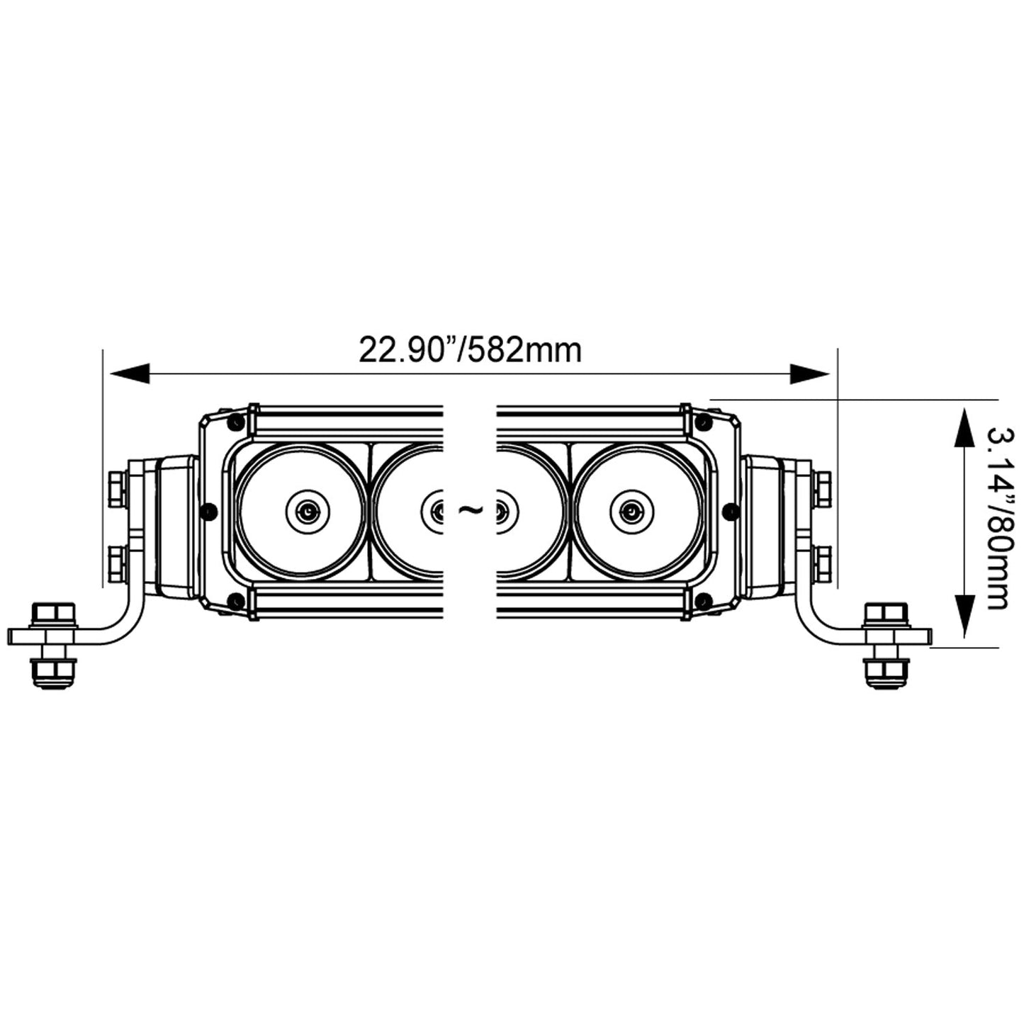 20" XPR Curved Halo Light Bar