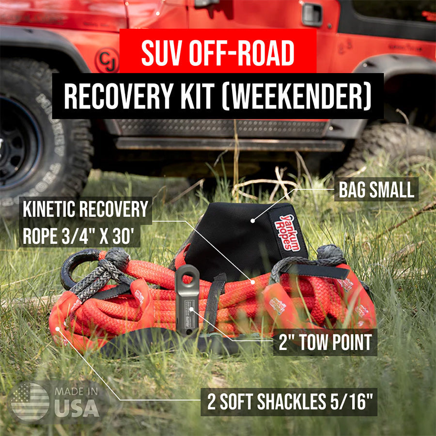 SUV Off-Road Recovery Kit Yankum Ropes
