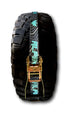Teal Topography Tire Tie Down (Single Strap) Alpine Offroad