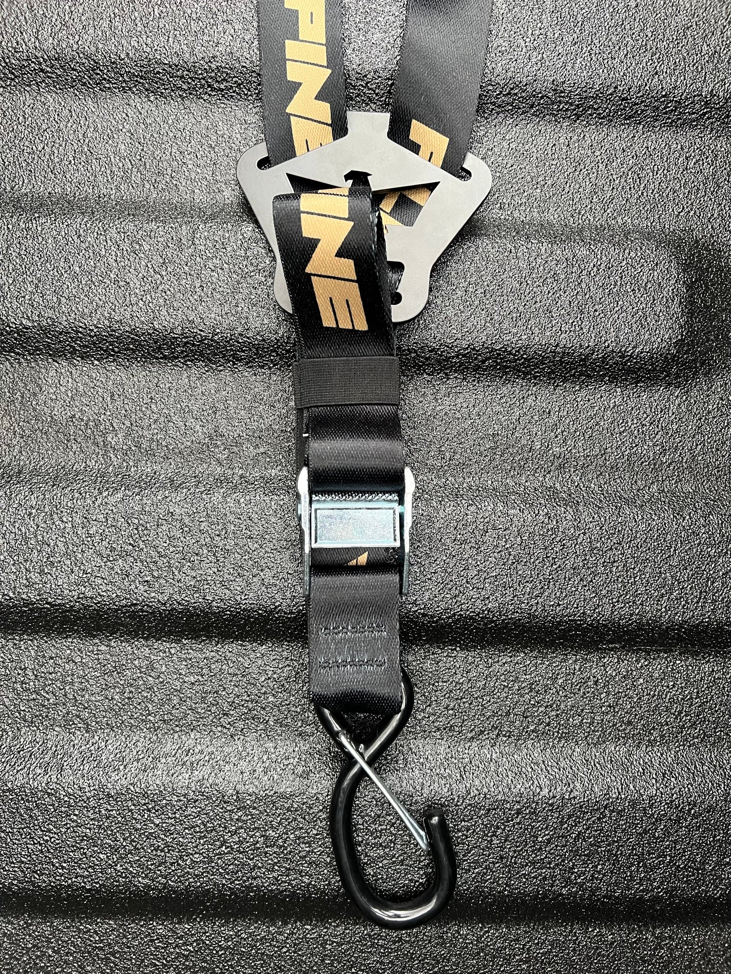 Dual Y Fuel Jug Strap-Gold and Black Alpine Offroad