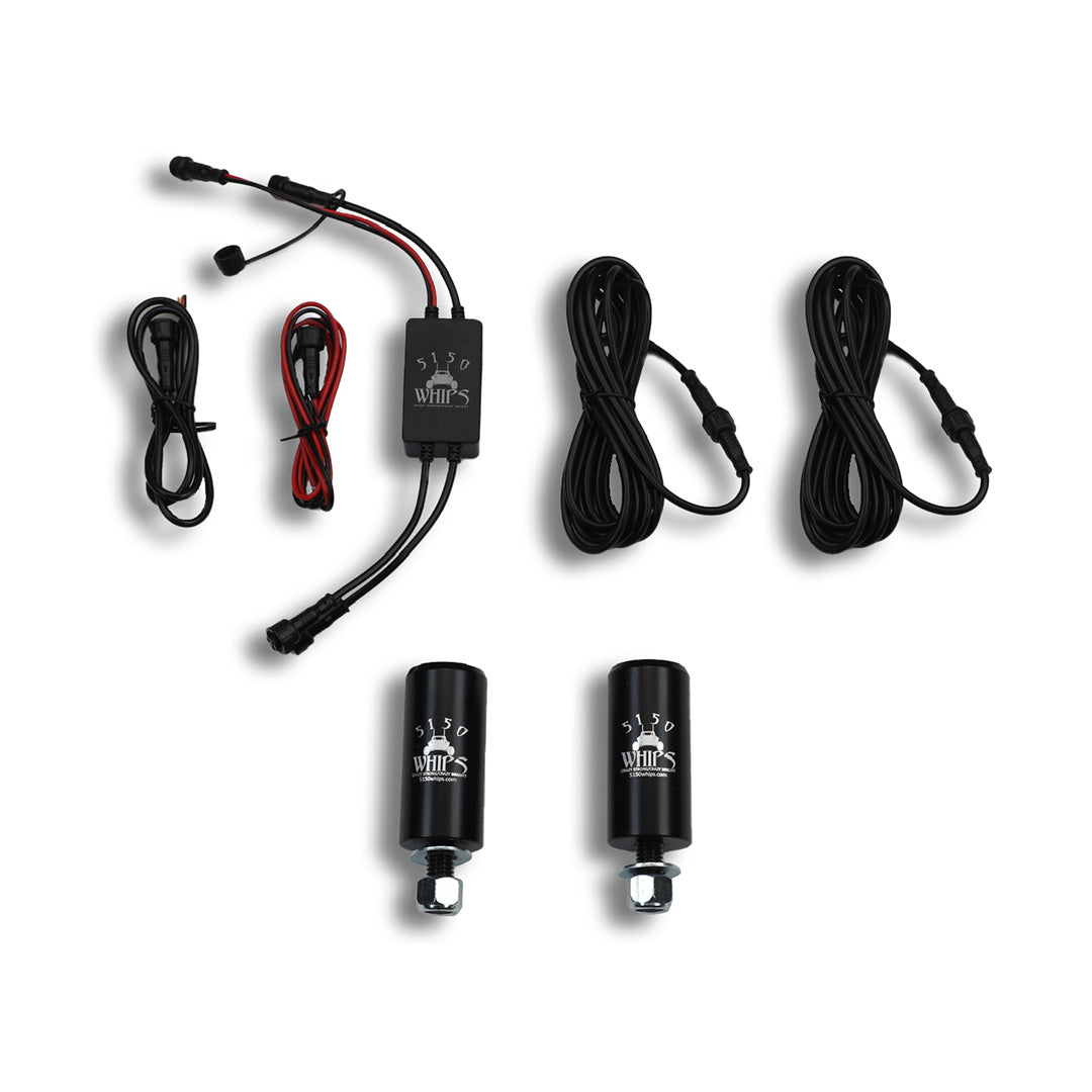 5150 Platinum 2x 187 LED Whips (1 Pair) 5150 Whips