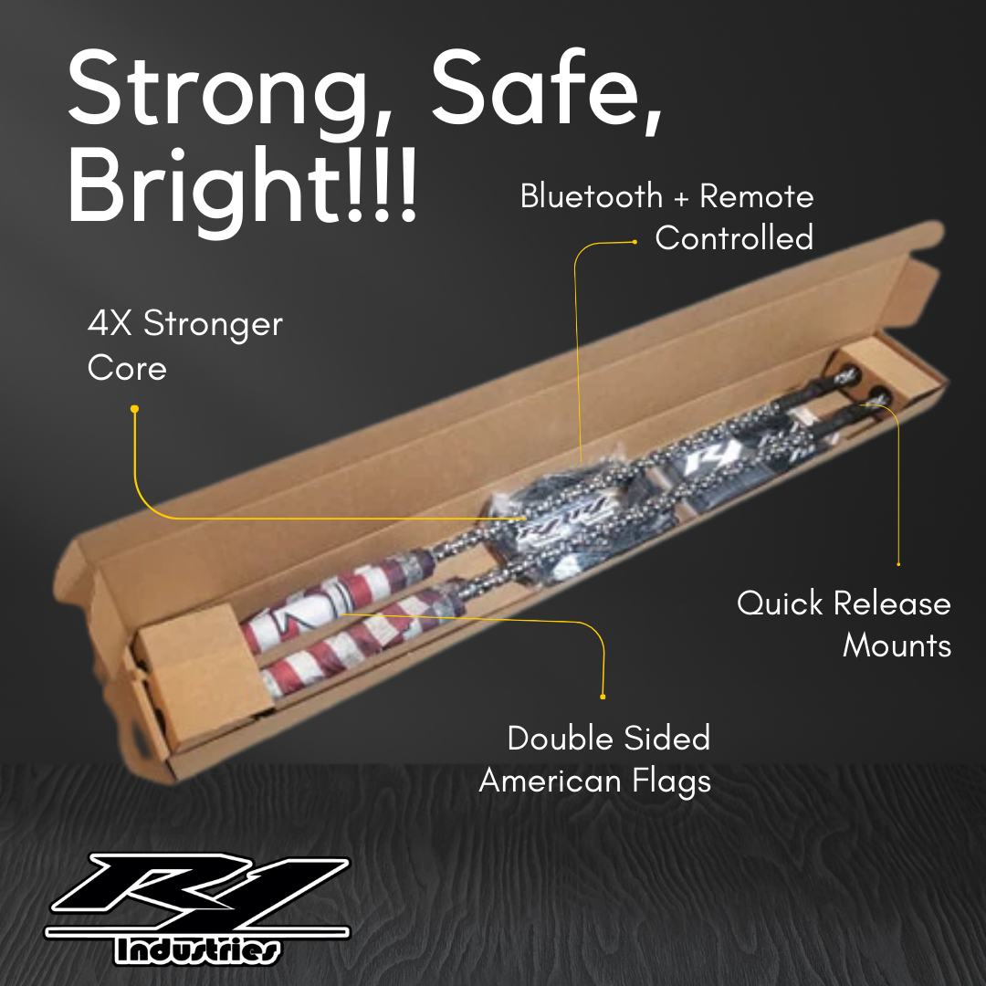 R1 Extreme LED Light Whips (Pair)