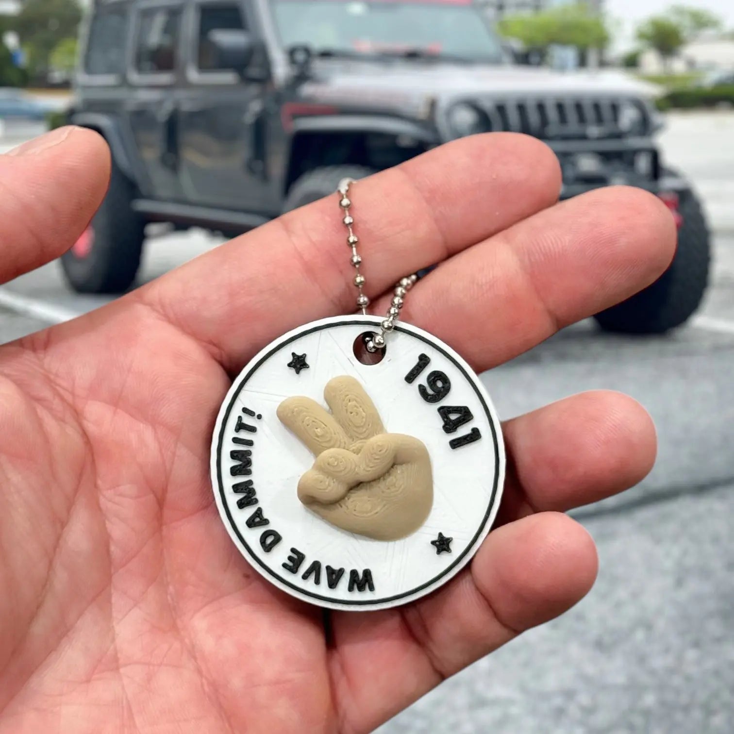 Jeep Wave Keychain