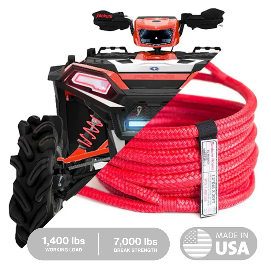 Hi-Vis Kinetic Recovery Rope Yankum Ropes