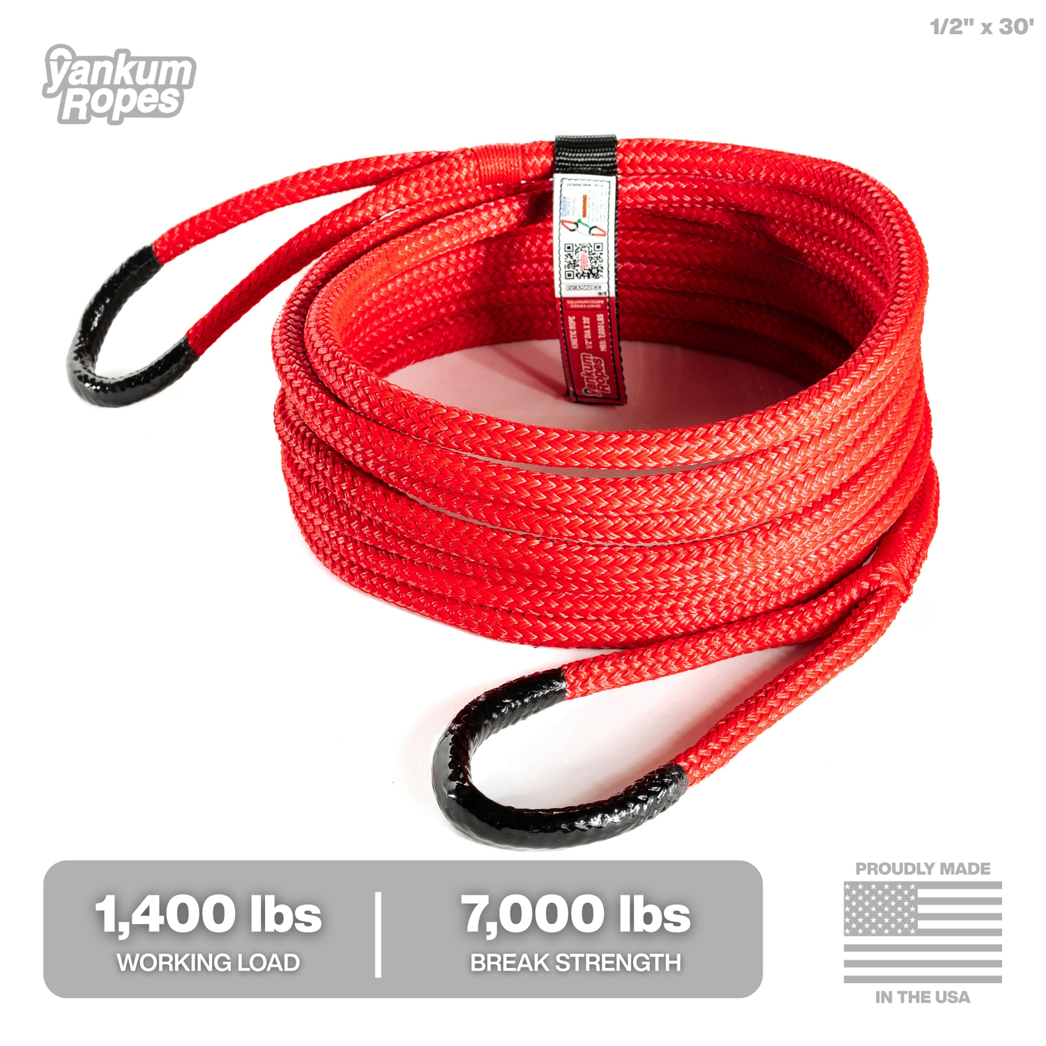 1/2" Kinetic Recovery Rope "Racer"