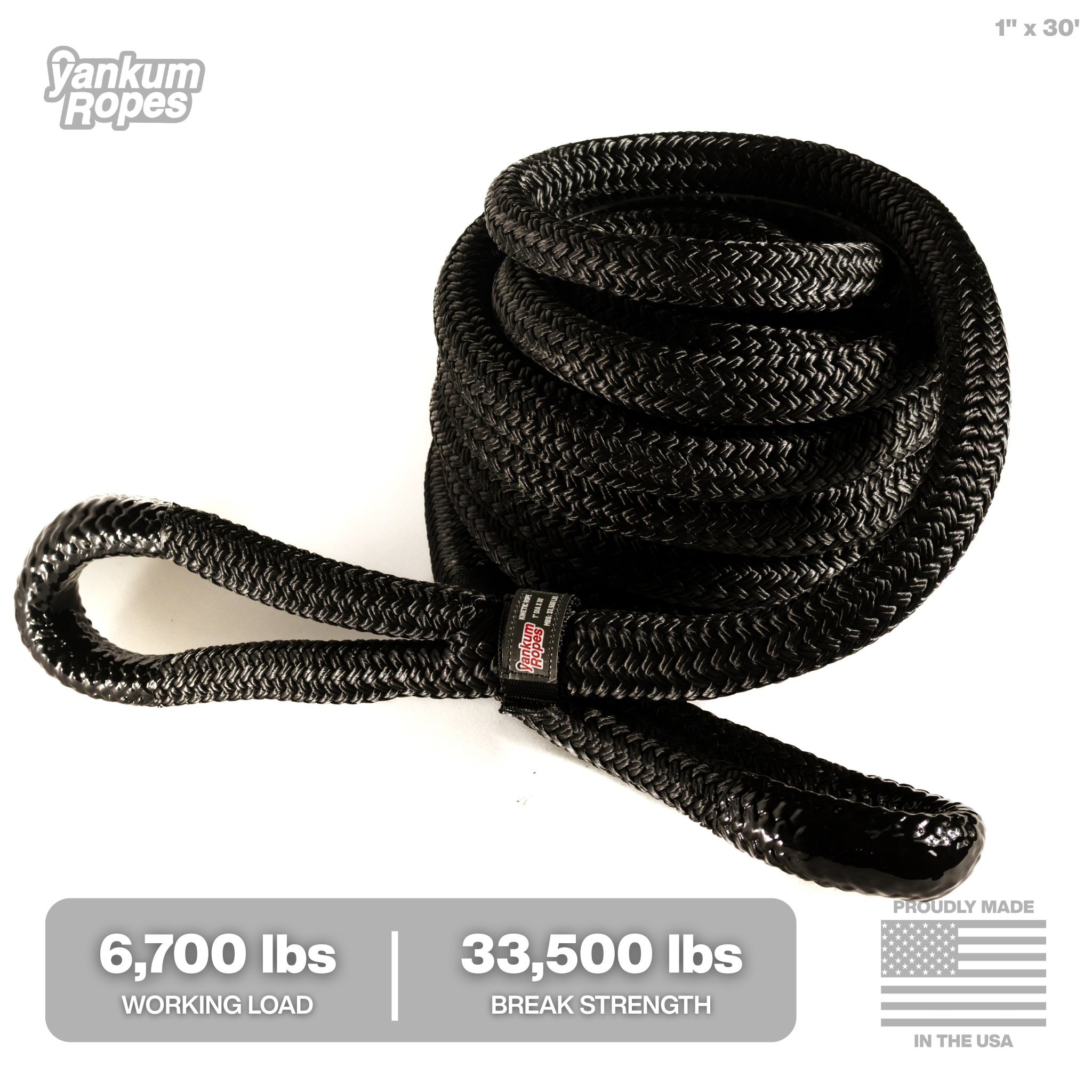 Hi-Vis Kinetic Recovery Rope