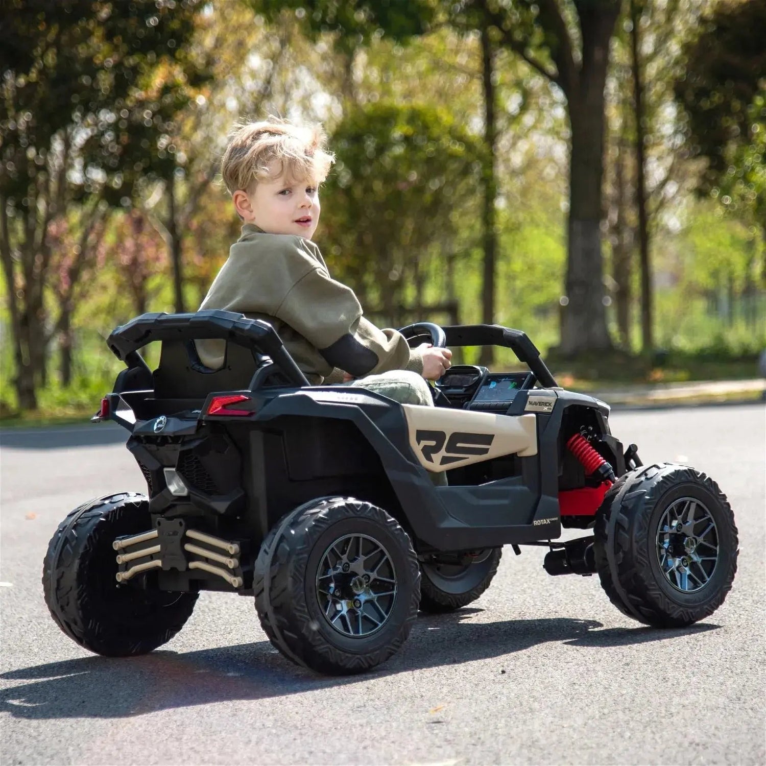 24V Can-Am Maverick 1-Seater UTV - Kids Electric Ride-On