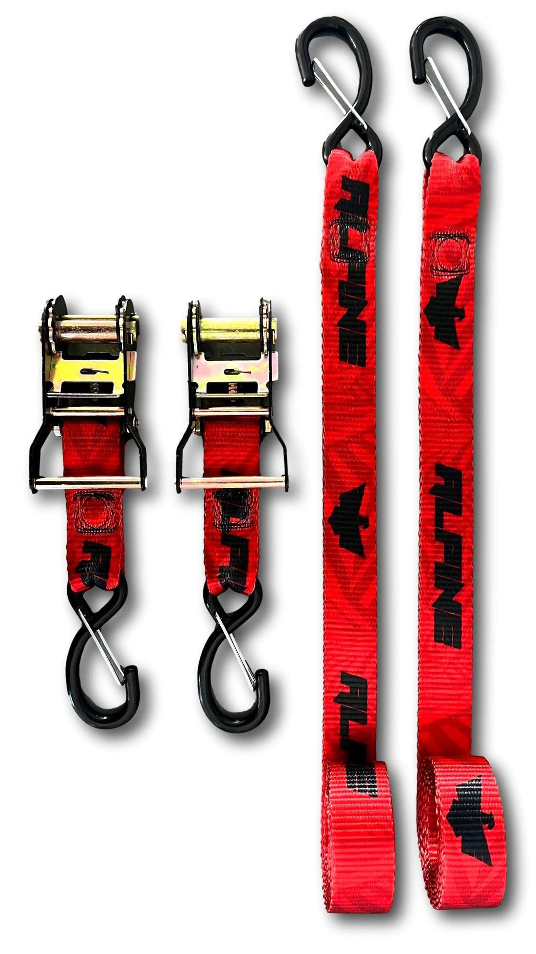 Red Universal Tie Downs (Pair) Alpine Offroad