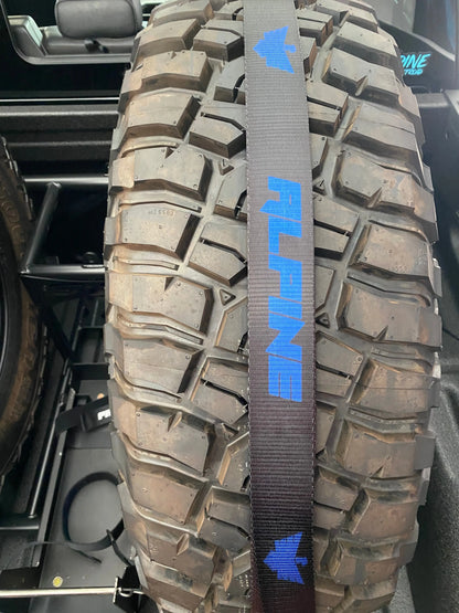 2" Blue and Black Y Strap Alpine Offroad