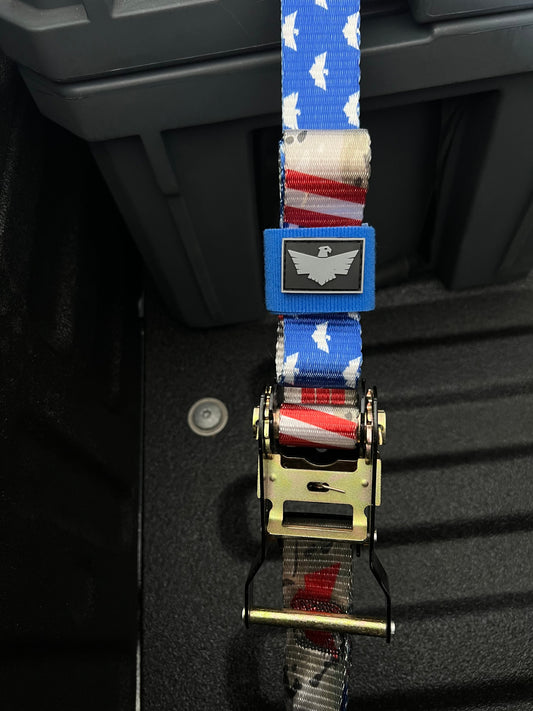 Alpine Strap Keeper-Blue (sold in pairs)