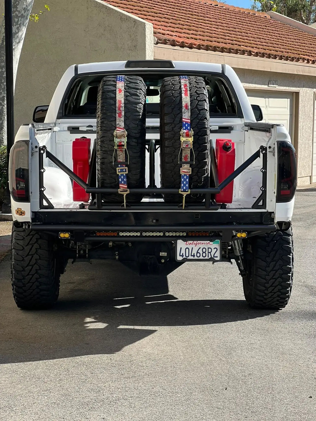 Stars and Camo Tire Tie Down (Single Strap) Alpine Offroad