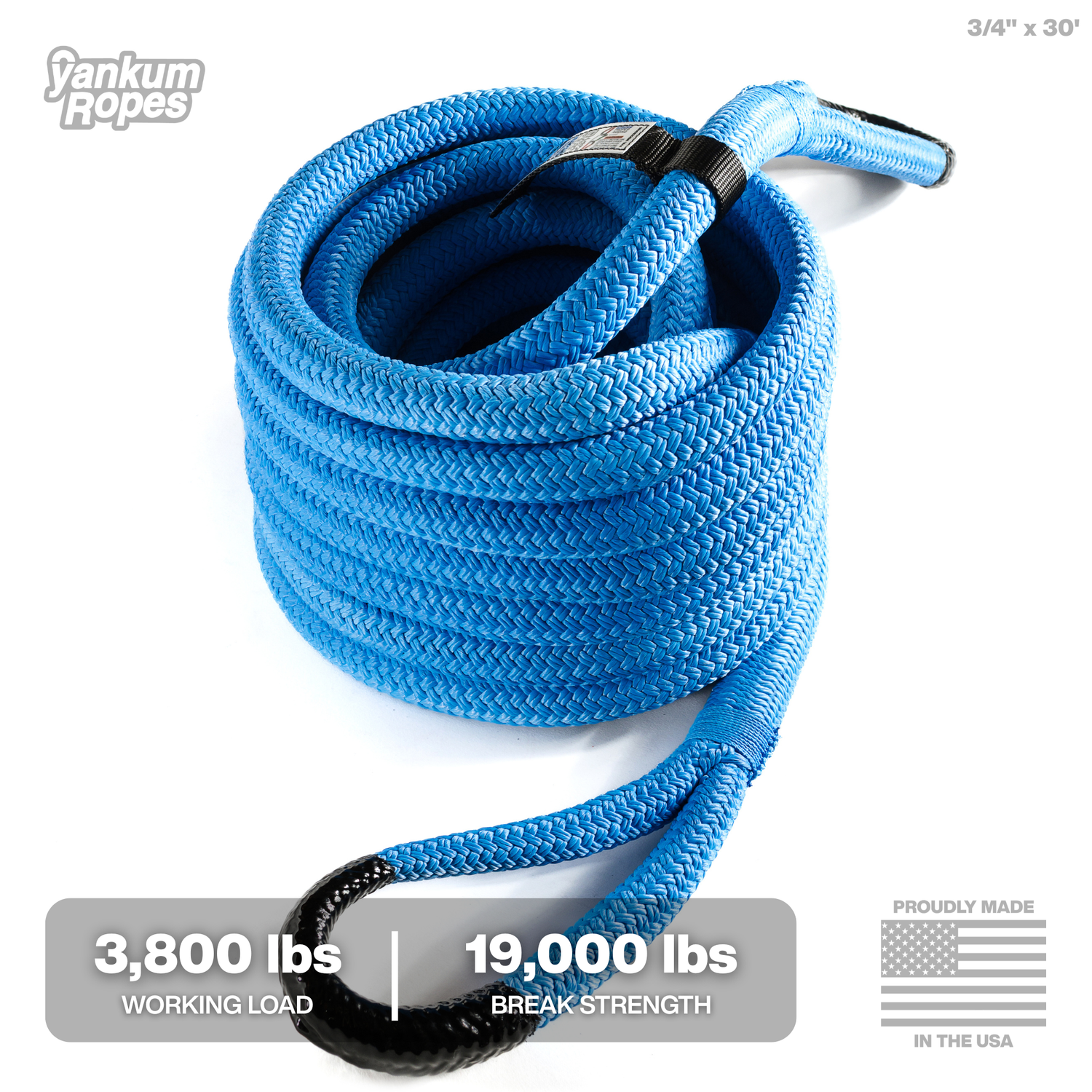 3/4" Kinetic Recovery Rope "Rubber Boa"