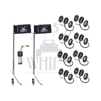 187 Whips and Rock Light Combo Kit