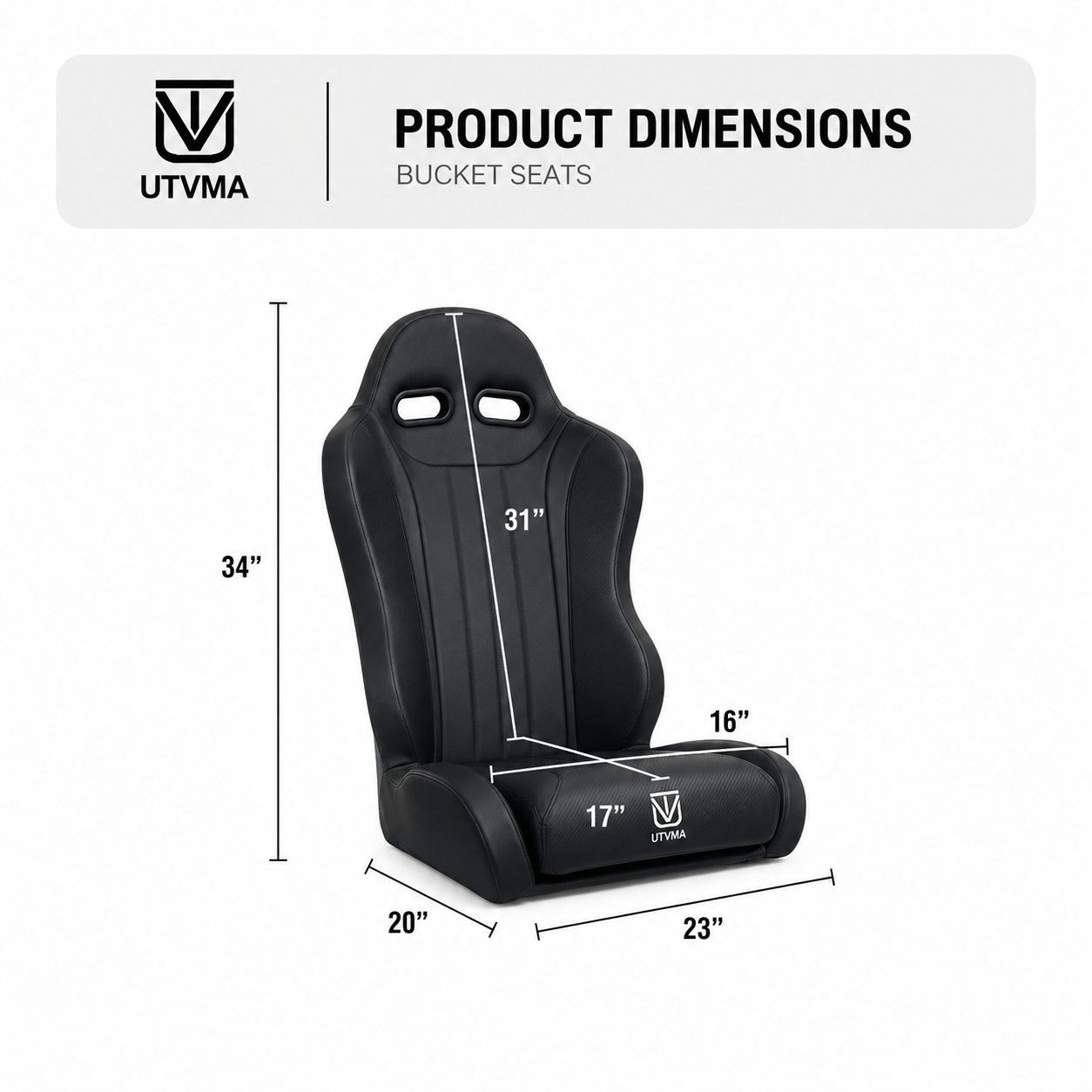 RZR 1000 Rear Bench Seat &amp; Pair of Front Bucket Seats Set