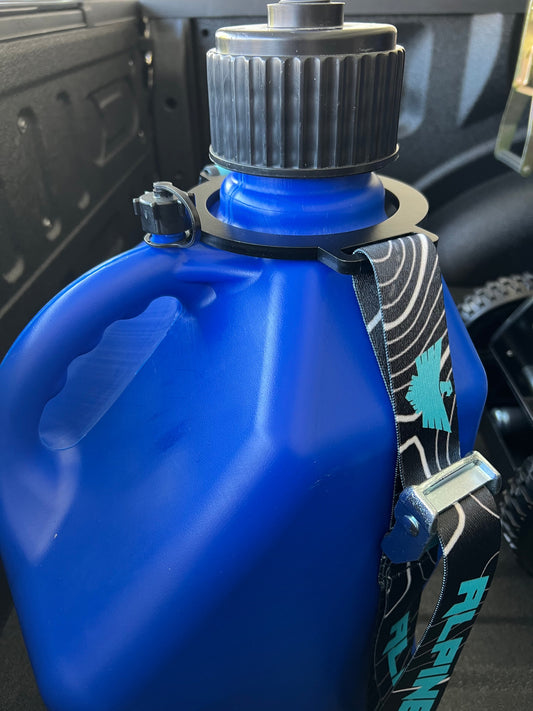 Ring Fuel Jug Strap- Teal Topo