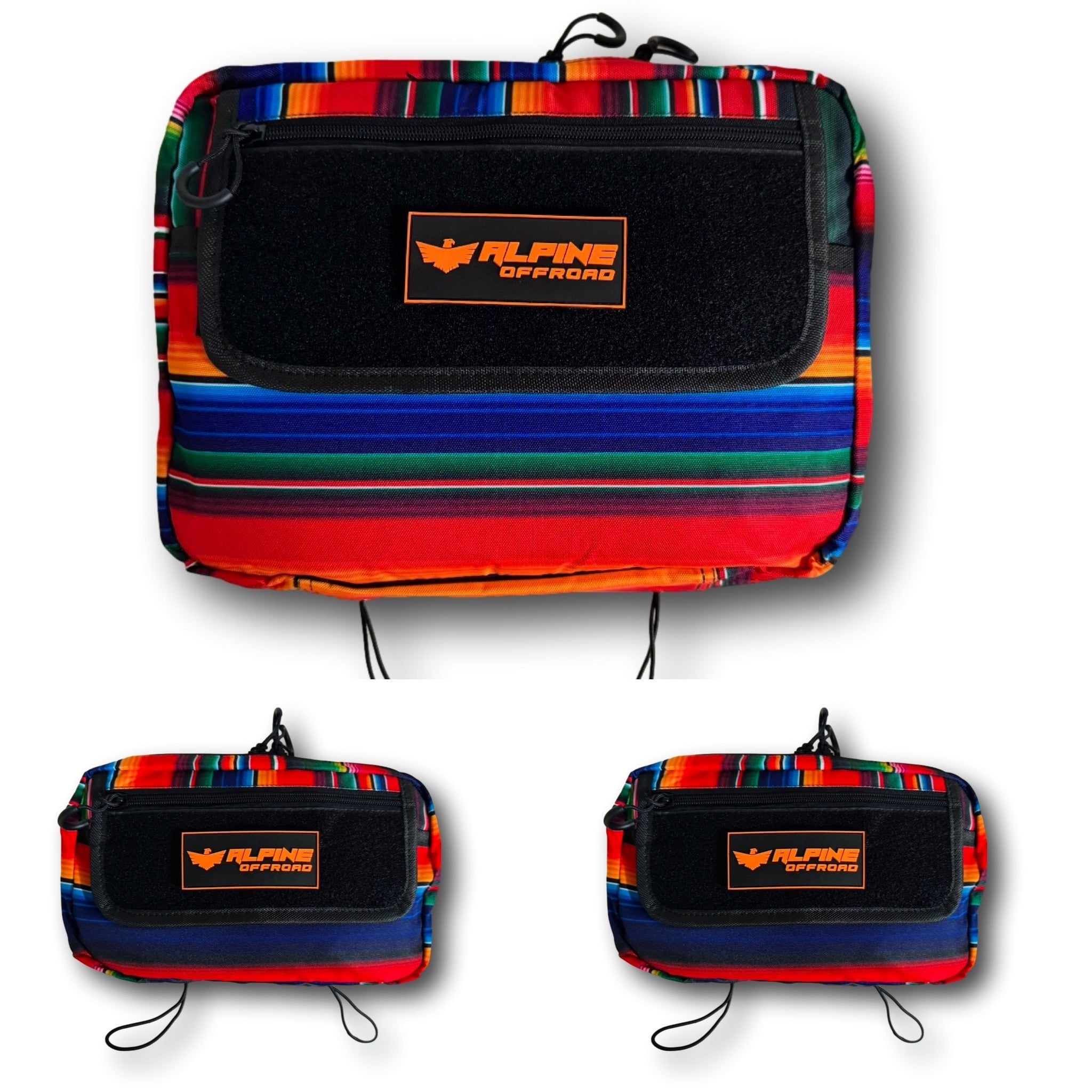 Baja Molle Pouch Set- (1 Large, 2 Medium) Alpine Offroad