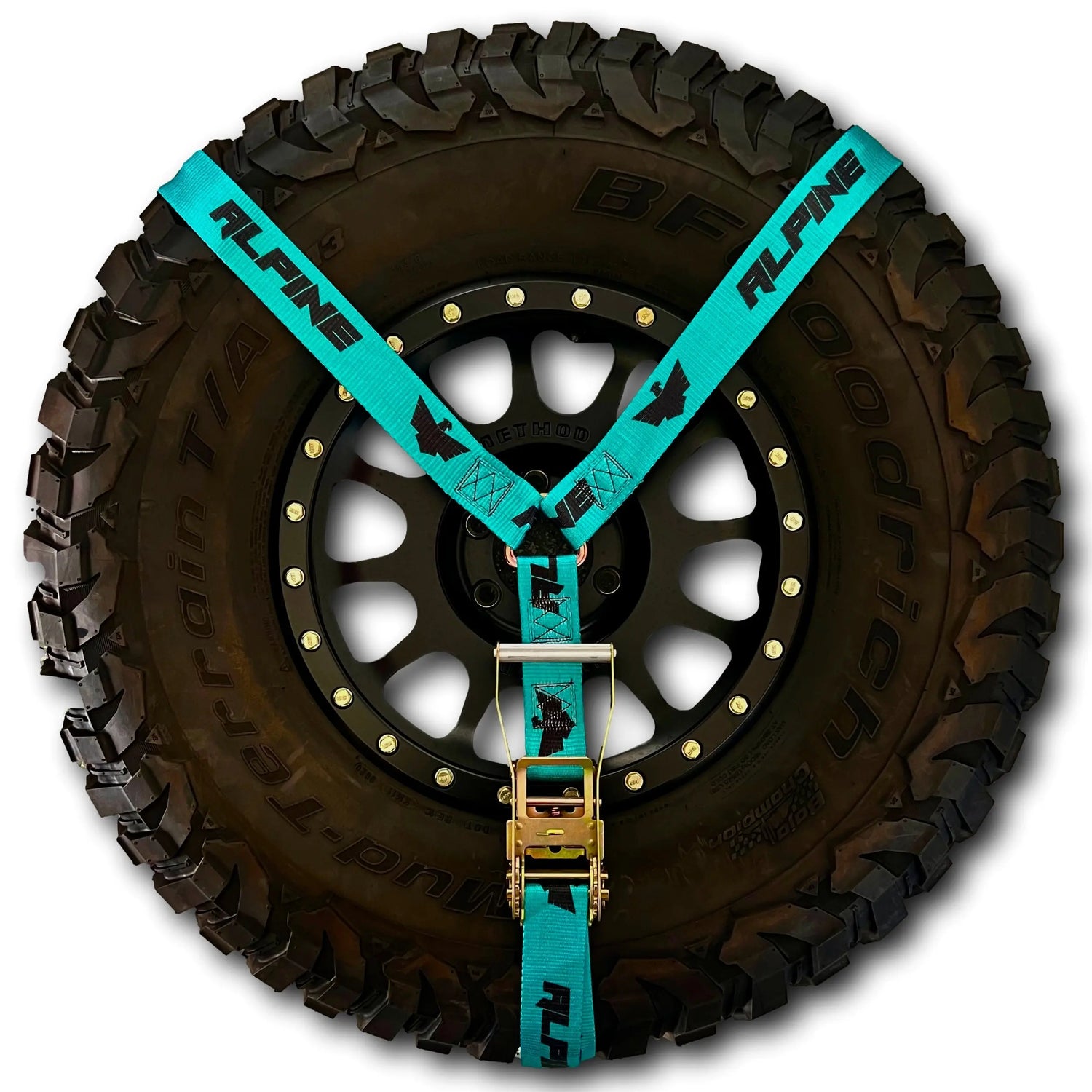 2" Teal Y Strap Alpine Offroad